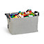 Brabantia Grey Fabric Laundry basket, 35L