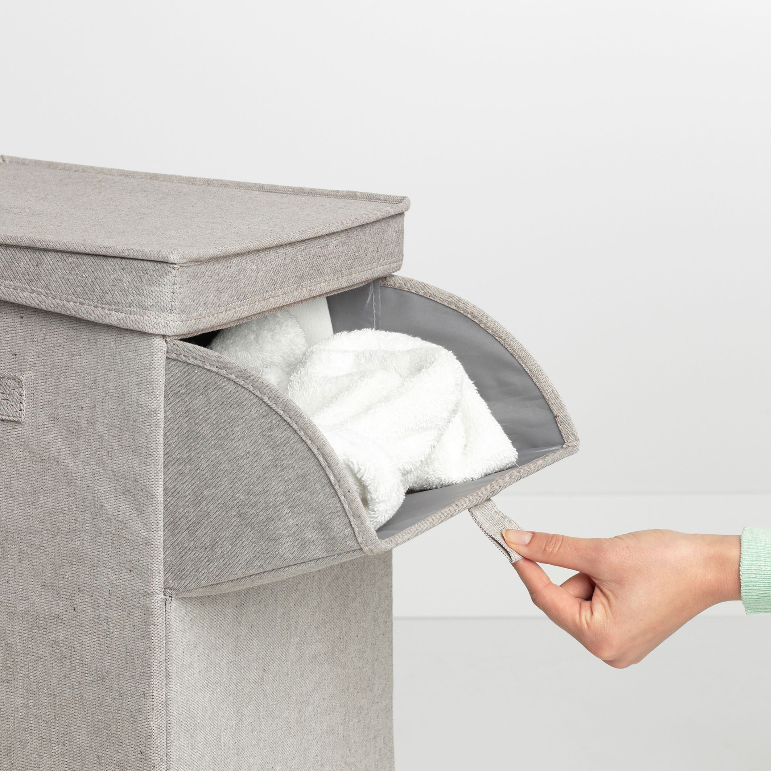 Brabantia Grey Fabric Laundry box, 35L
