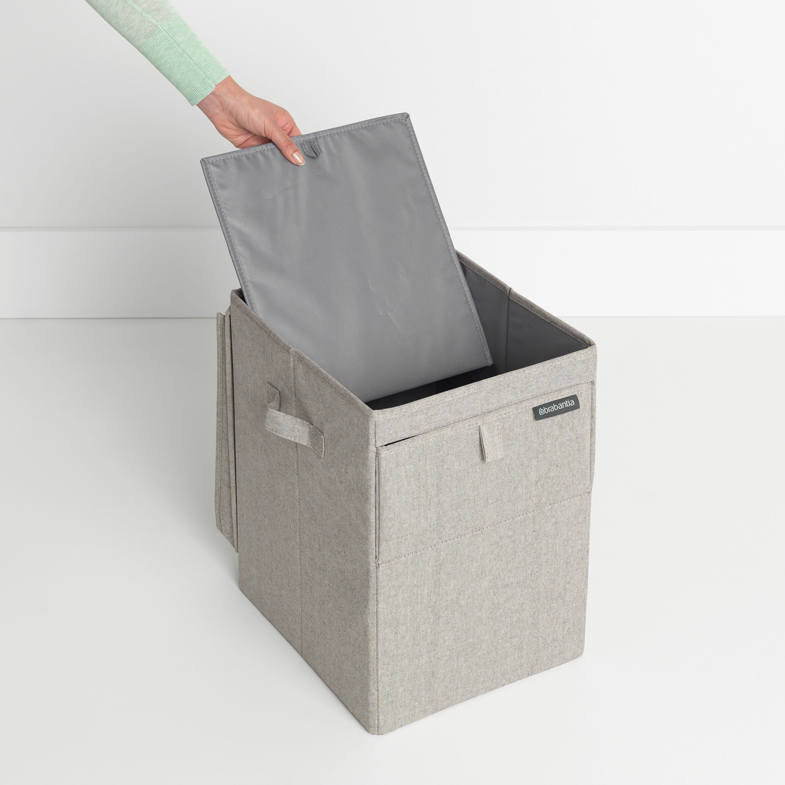 Brabantia Grey Fabric Laundry box, 35L