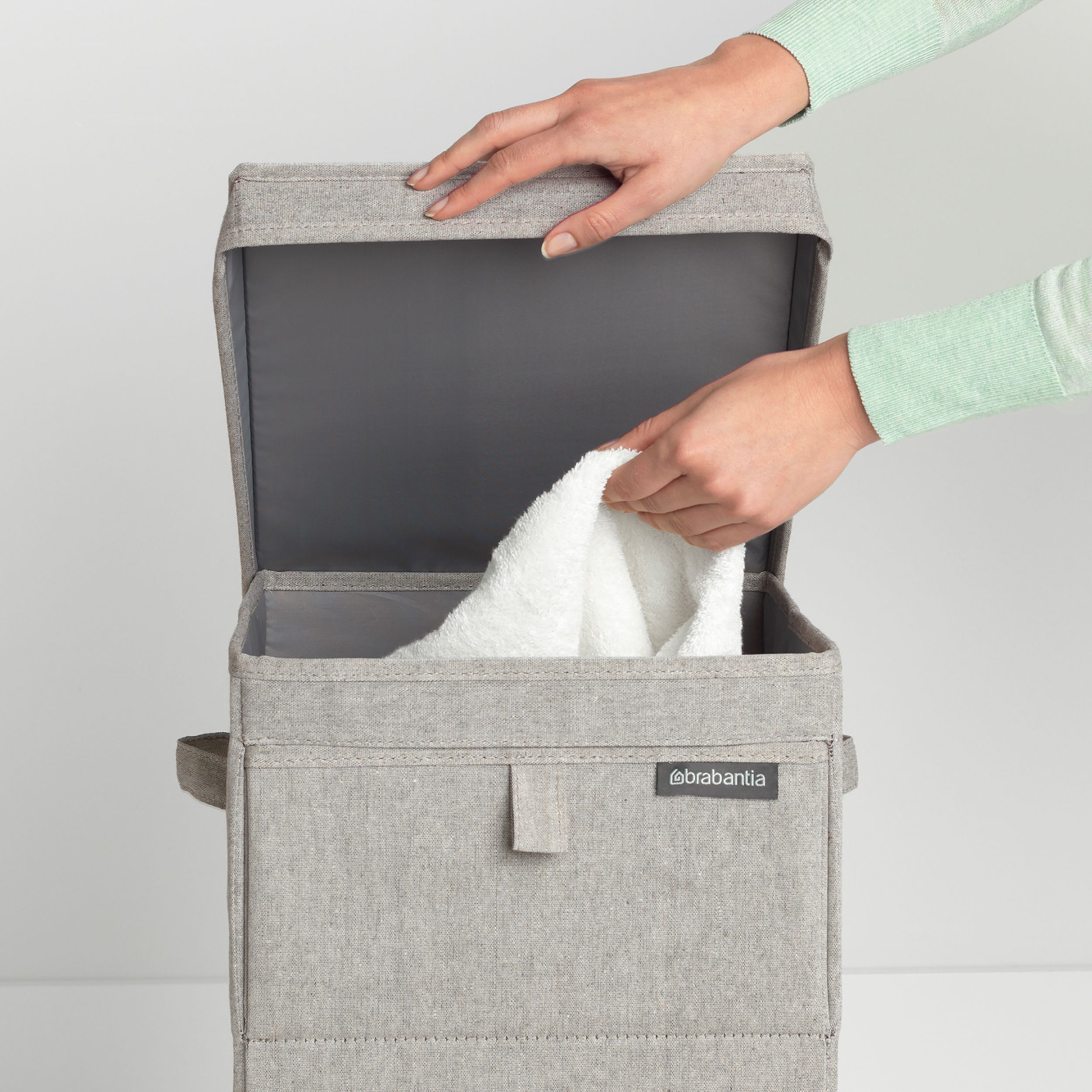 Brabantia Grey Fabric Laundry box, 35L