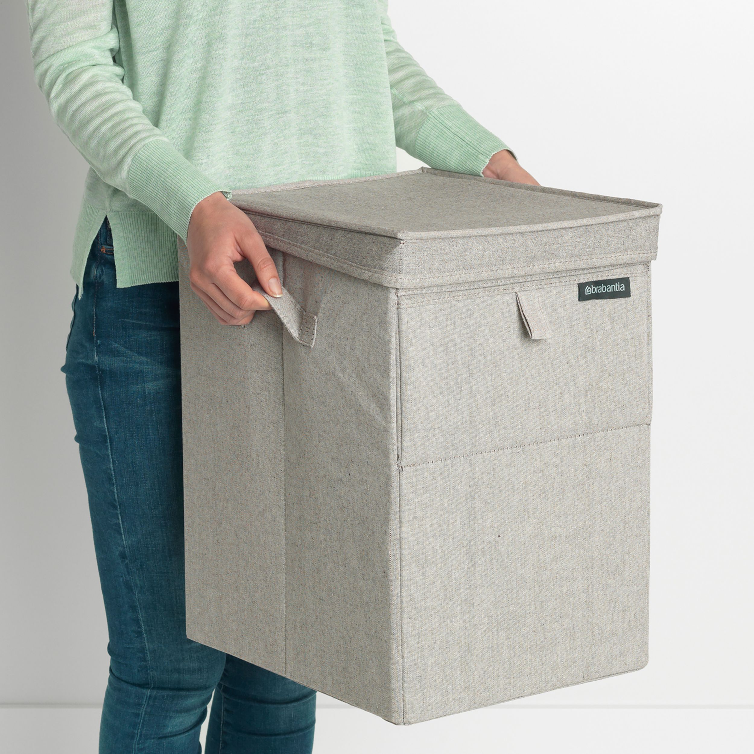 Brabantia Grey Fabric Laundry box, 35L