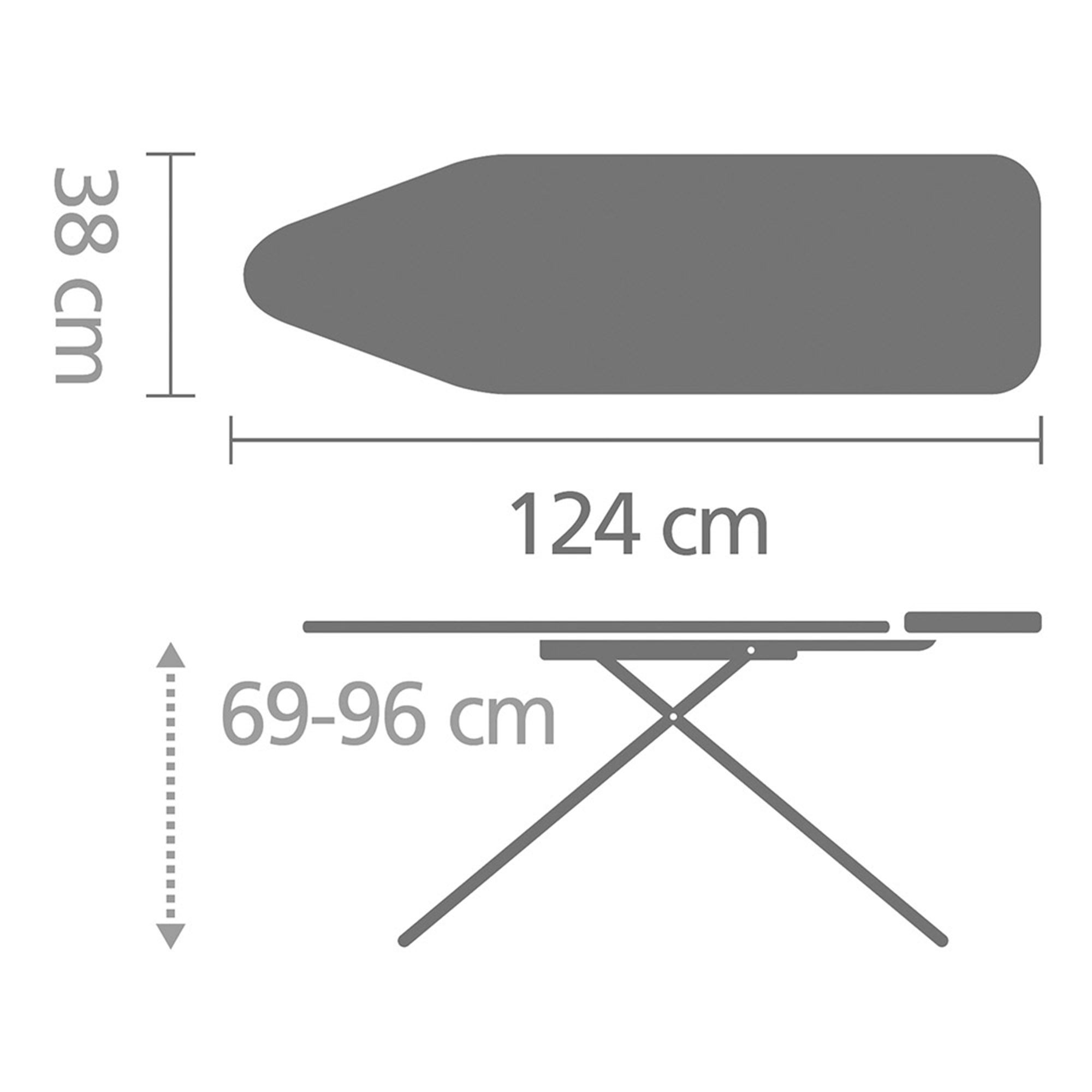 Brabantia Ice Water Ironing board (L)142cm (W)49cm