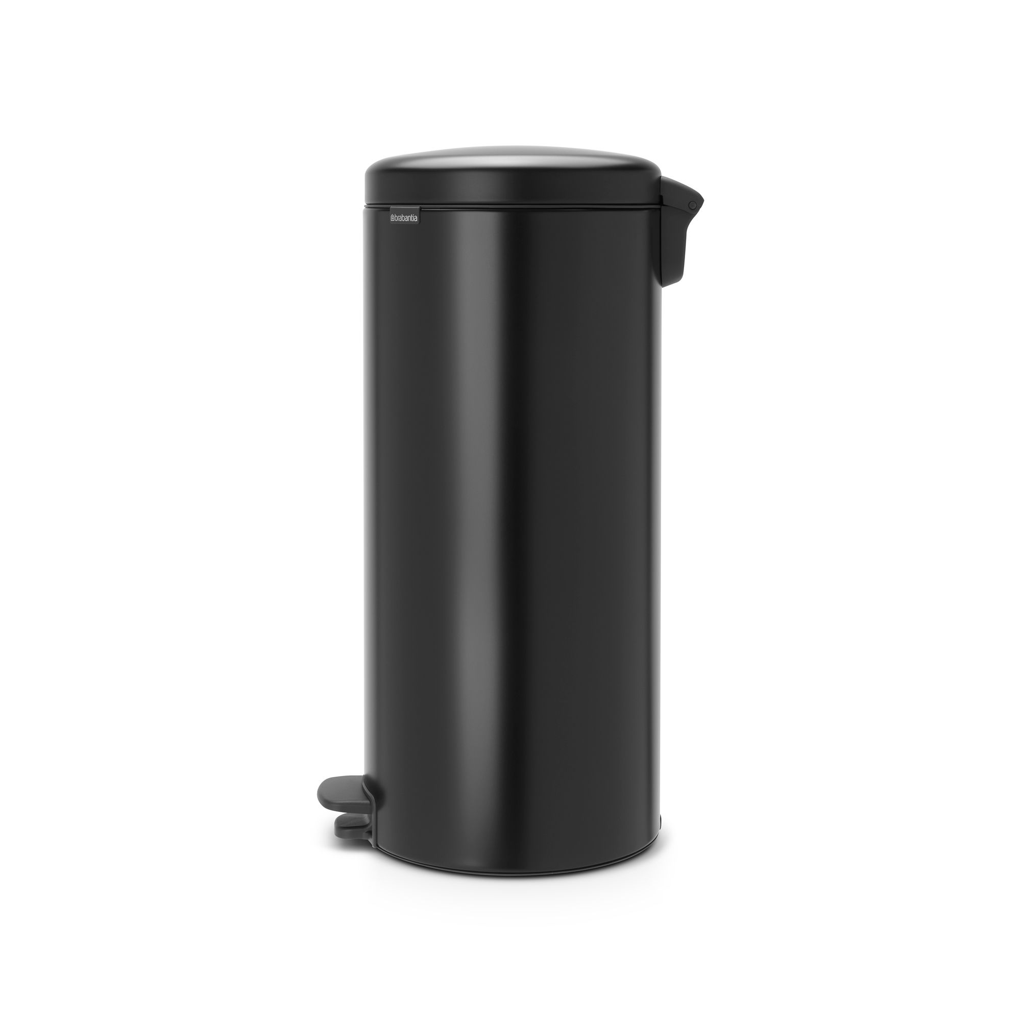 Brabantia Matt Black Metal Pedal Bin - 30L
