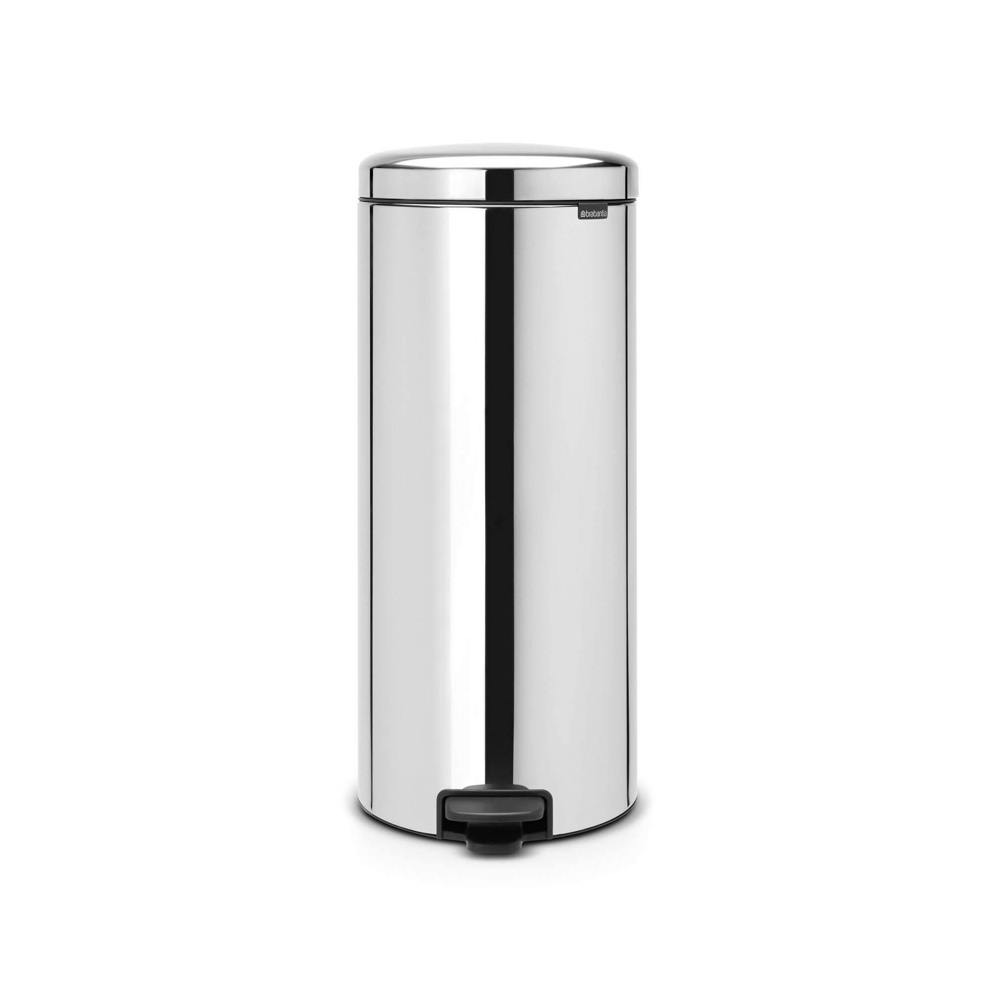 Brabantia Metal Bright steel Pedal Bin - 30L