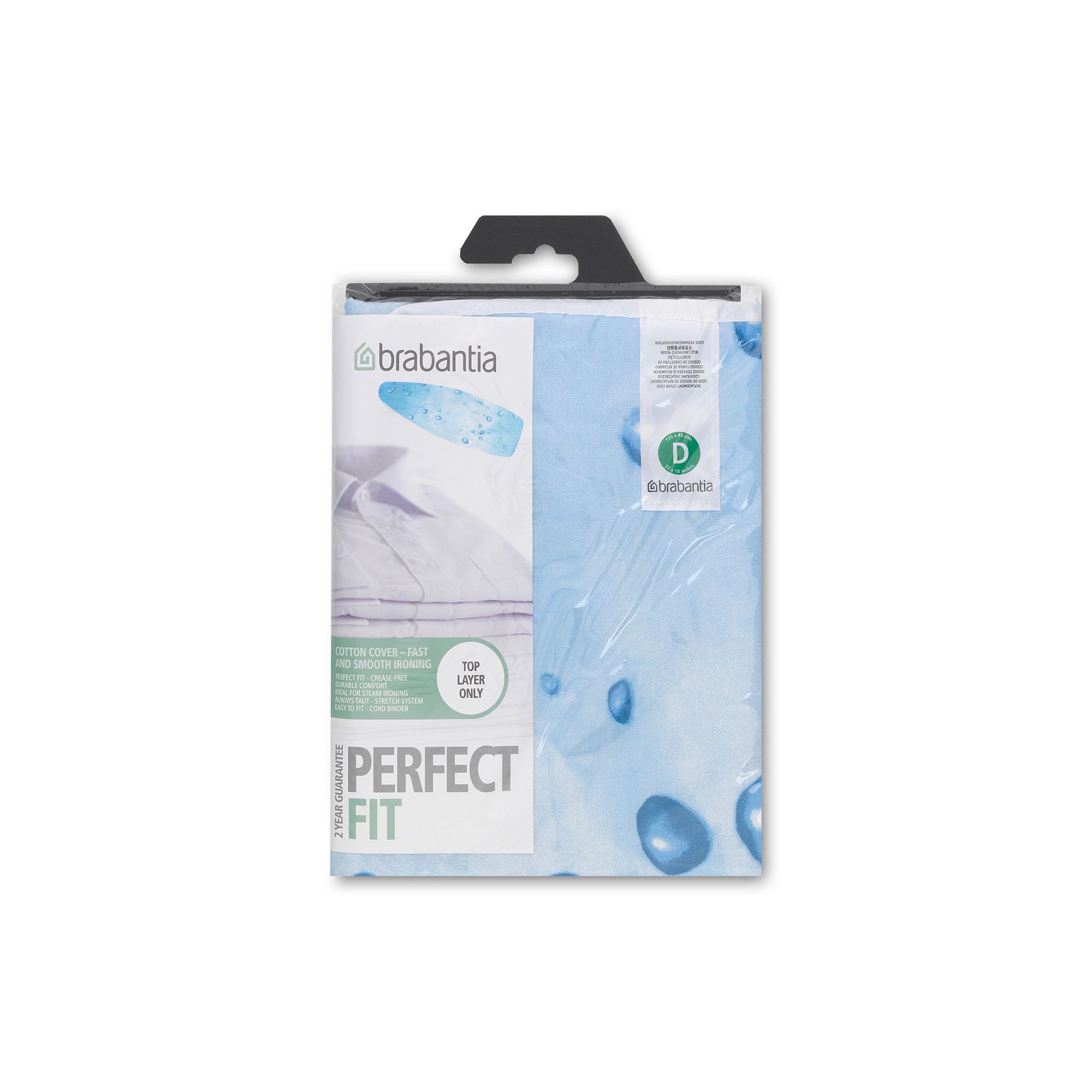Brabantia Mixed neutral Elasticated Ironing board cover (L)147cm (W)55.5cm