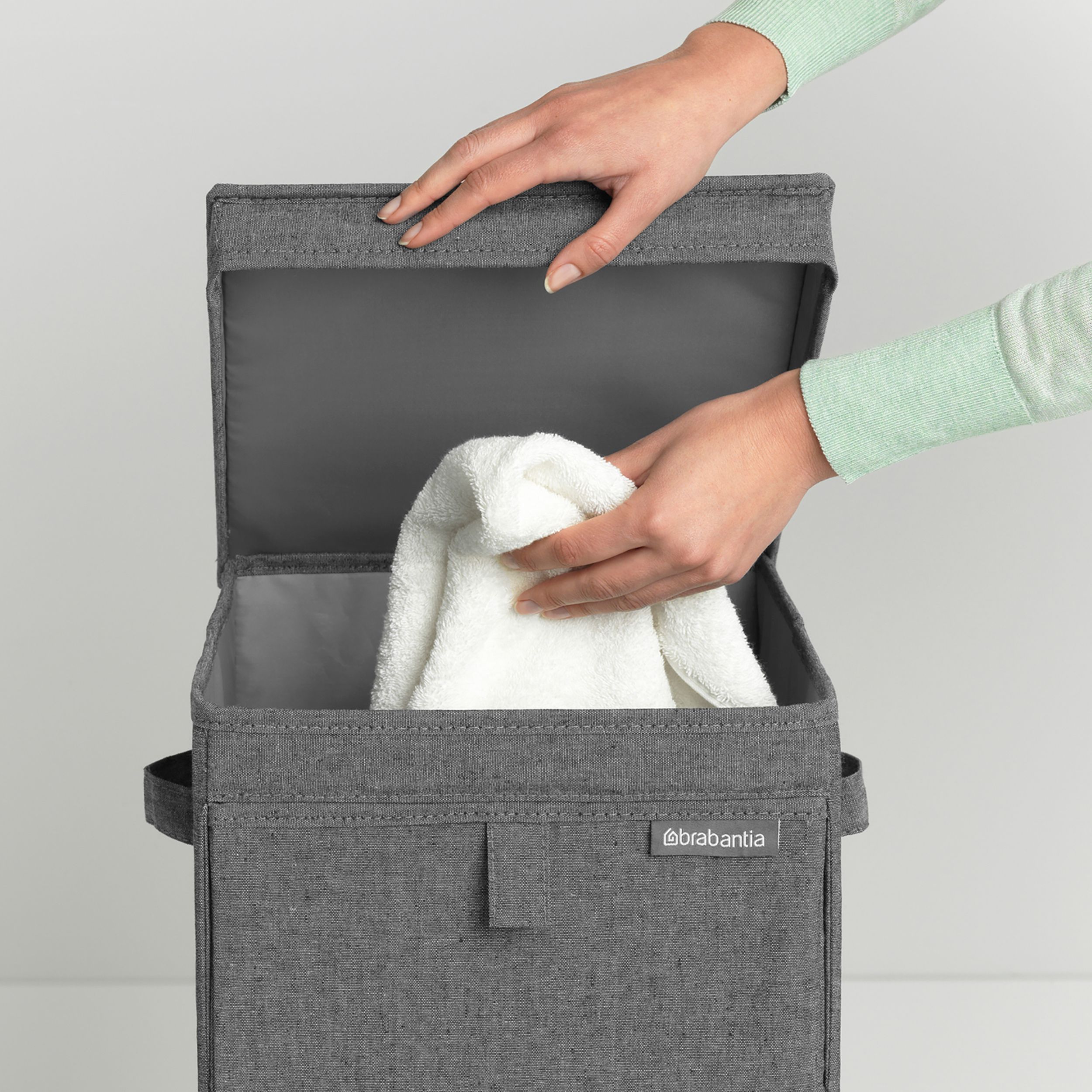 Brabantia Pepper black Fabric Laundry box, 35L