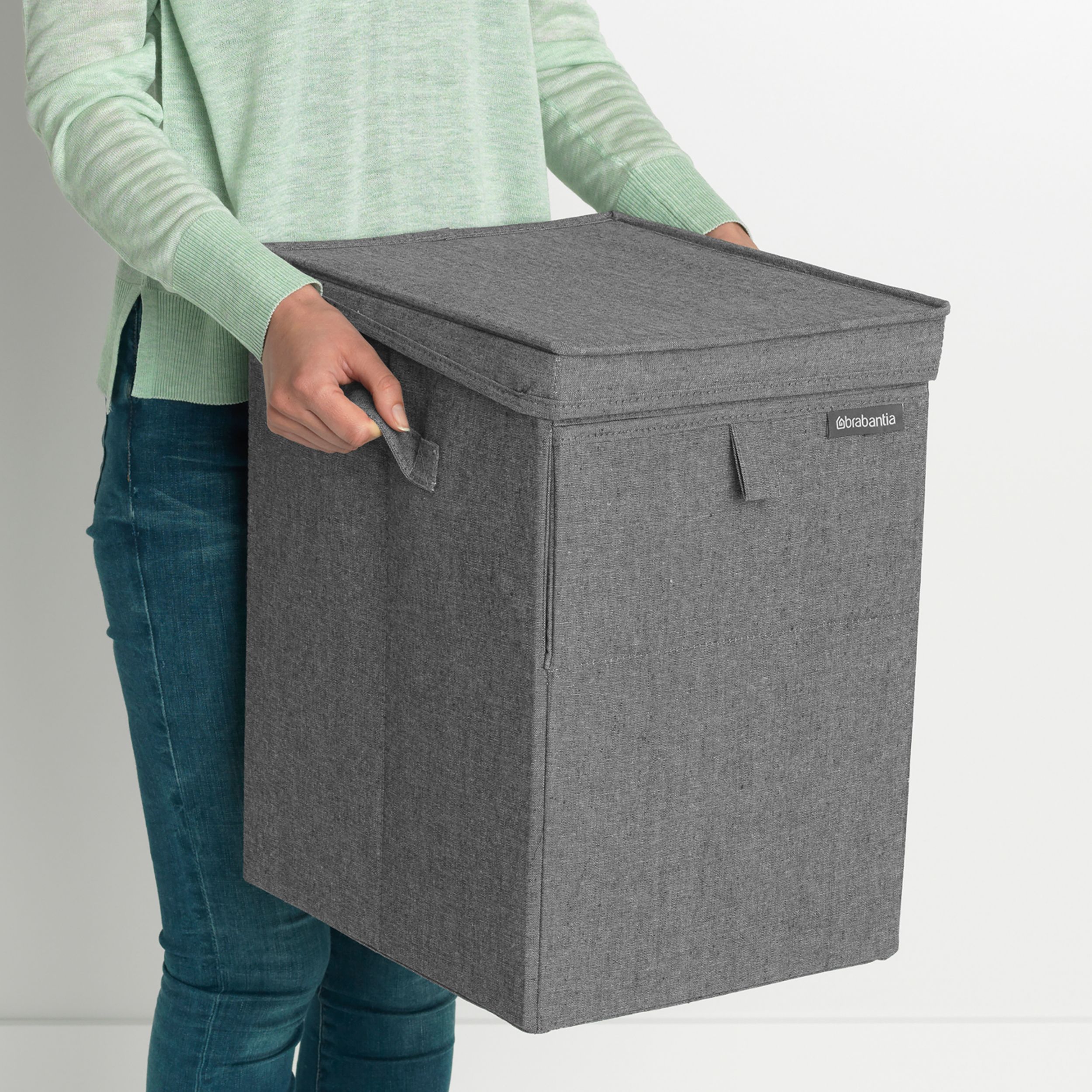 Brabantia Pepper black Fabric Laundry box, 35L