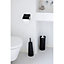 Brabantia ReNew Black Plastic & steel Set of toilet accessories, Set of 3