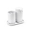 Brabantia ReNew White Polypropylene (PP) Bathroom accessory set, Set of 3