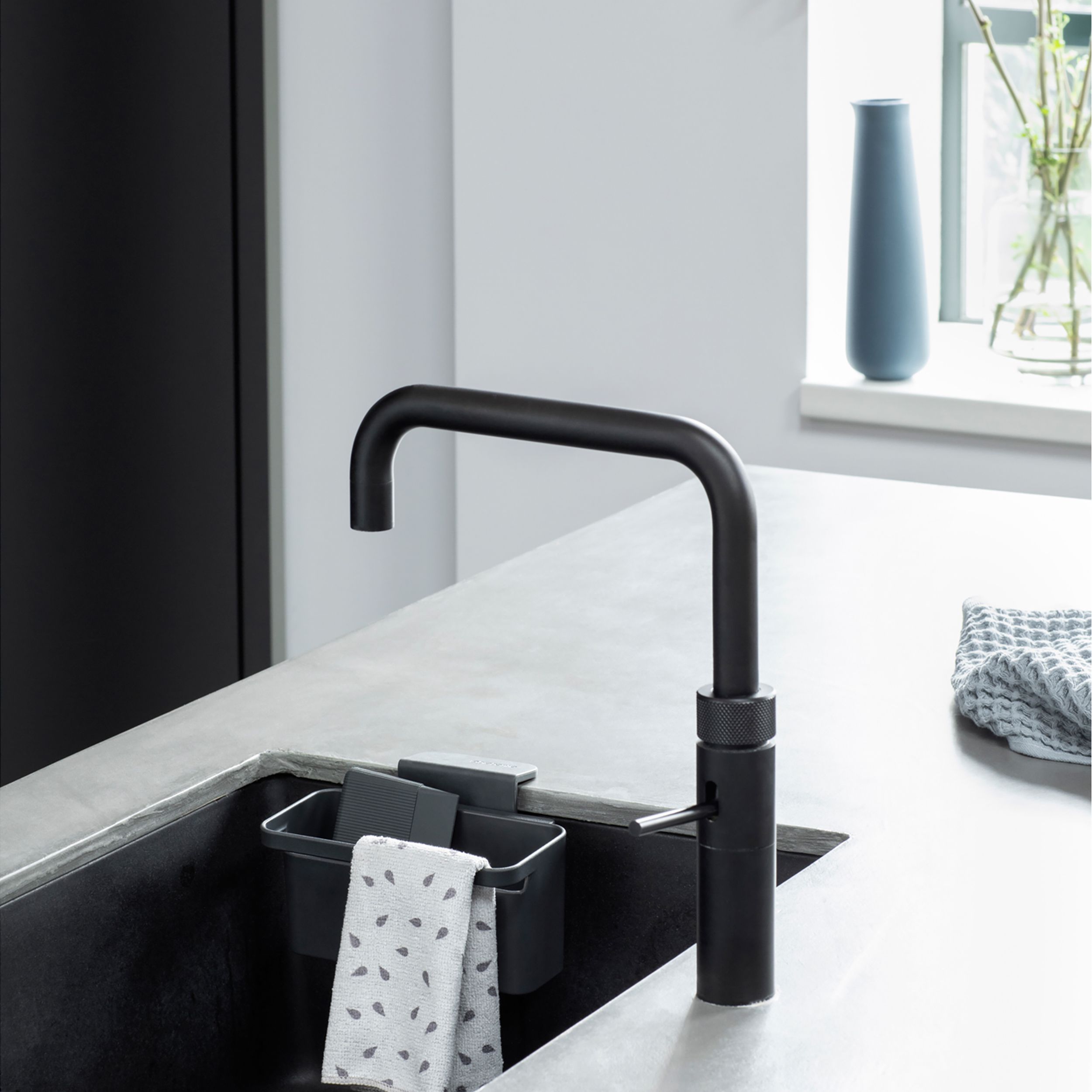 Brabantia SinkSide Dark grey Plastic Sink basket, (W)127mm