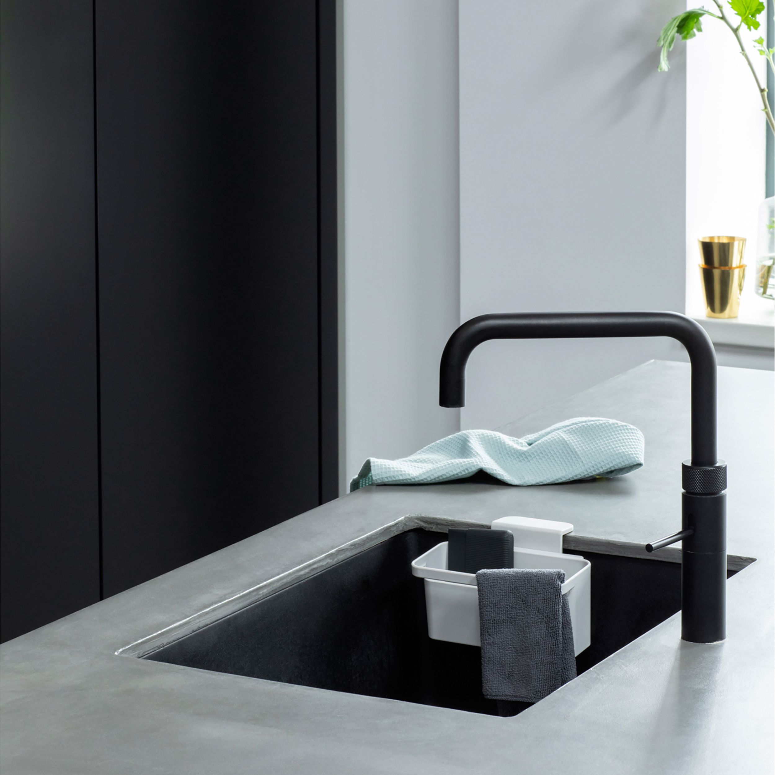 Brabantia SinkSide Light Grey Plastic Sink basket, (W)127mm
