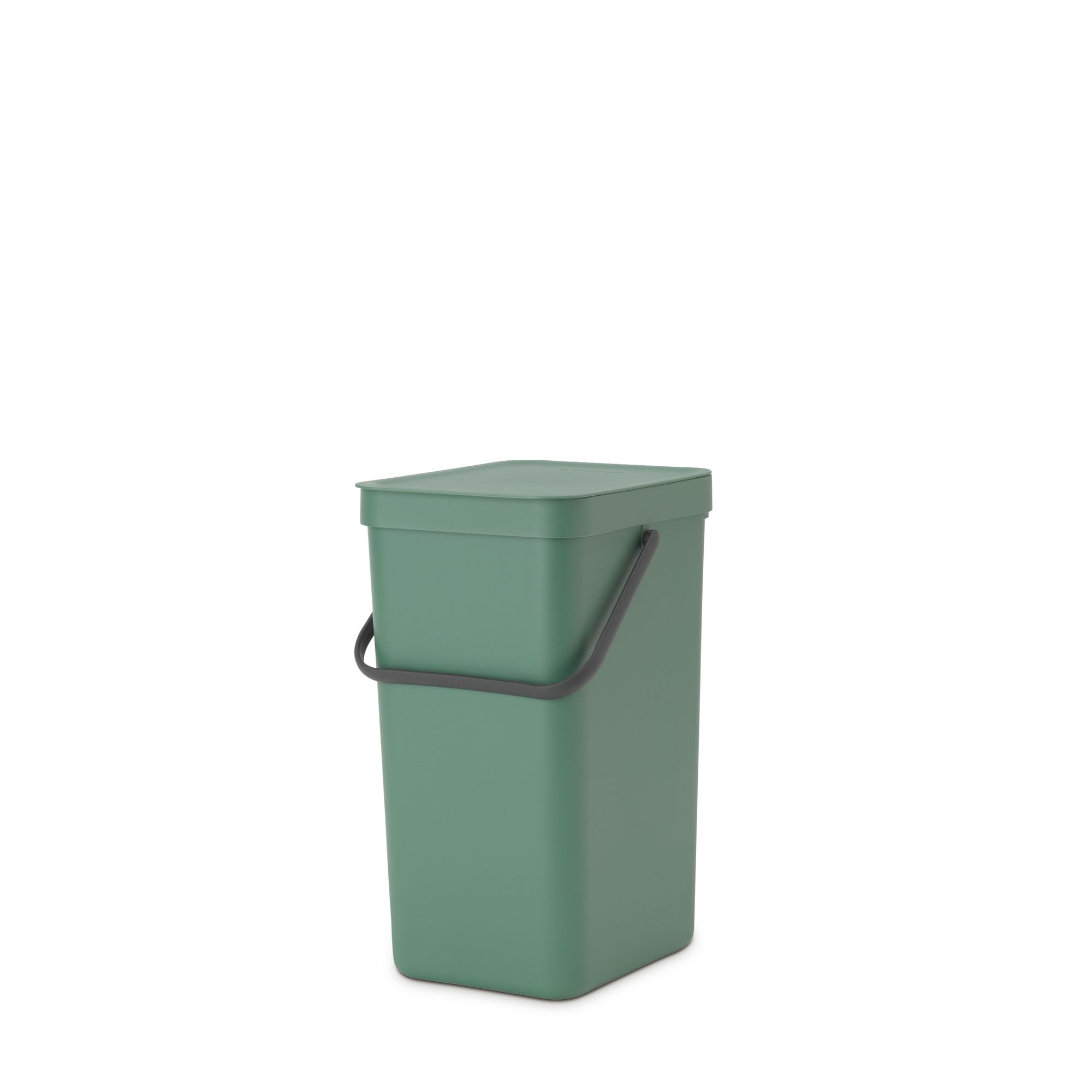 Brabantia Sort & Go Hinged Standard Fir green Plastic Bin - 16L Freestanding