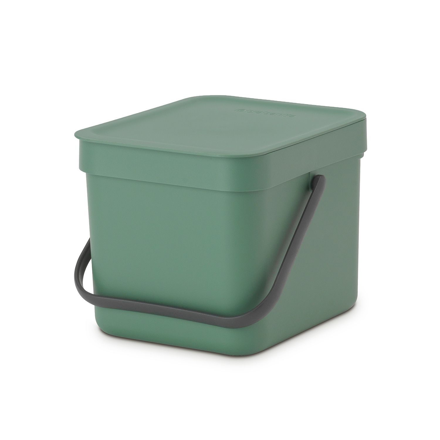 Brabantia Sort & Go Hinged Standard Fir green Plastic Bin - 6L Freestanding