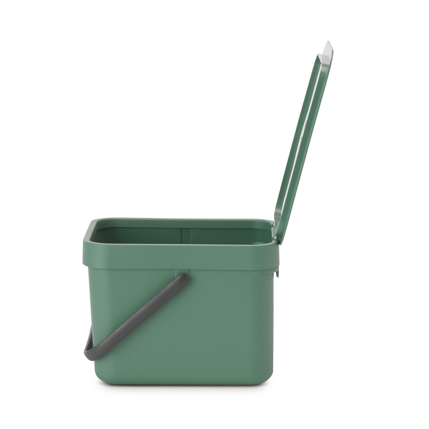 Brabantia Sort & Go Hinged Standard Fir green Plastic Bin - 6L Freestanding