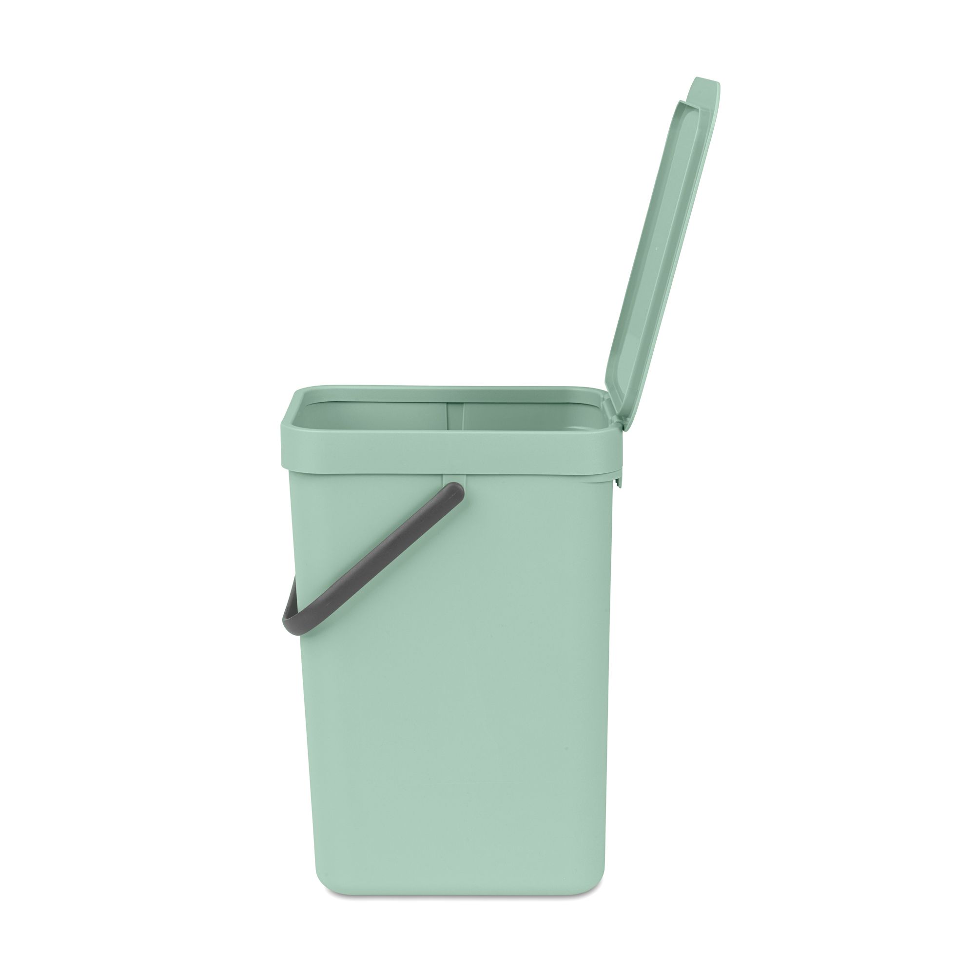 Brabantia Sort & Go Hinged Standard Jade green Plastic Bin - 12L Freestanding