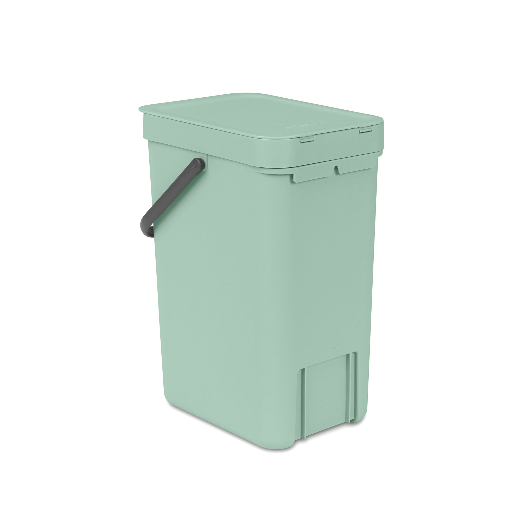 Brabantia Sort & Go Hinged Standard Jade green Plastic Bin - 12L Freestanding