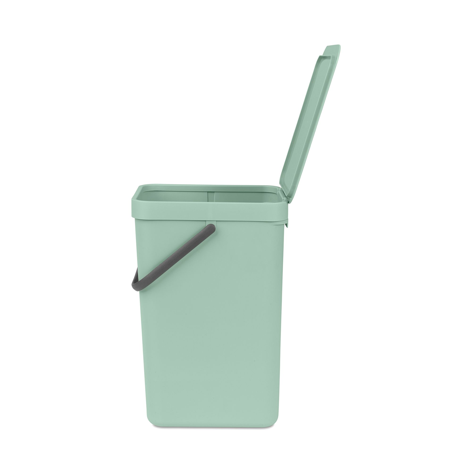 Brabantia Sort & Go Hinged Standard Jade green Plastic Bin - 16L Freestanding