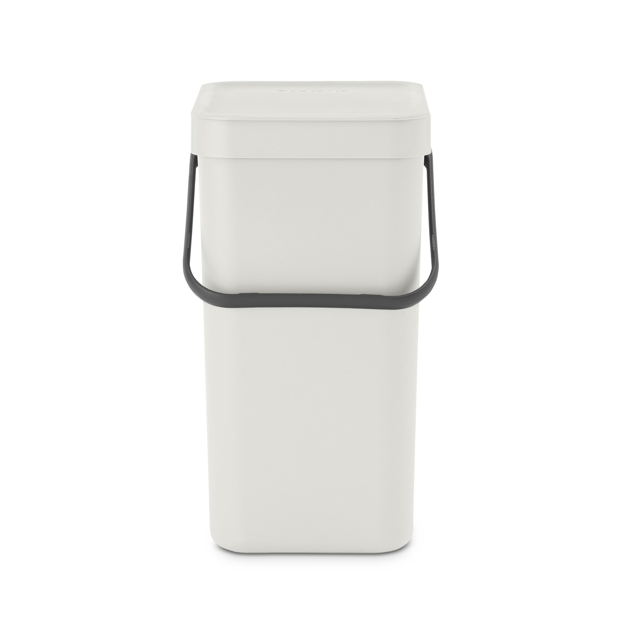 Brabantia Sort & Go Hinged Standard Light grey Plastic Bin - 12L Freestanding