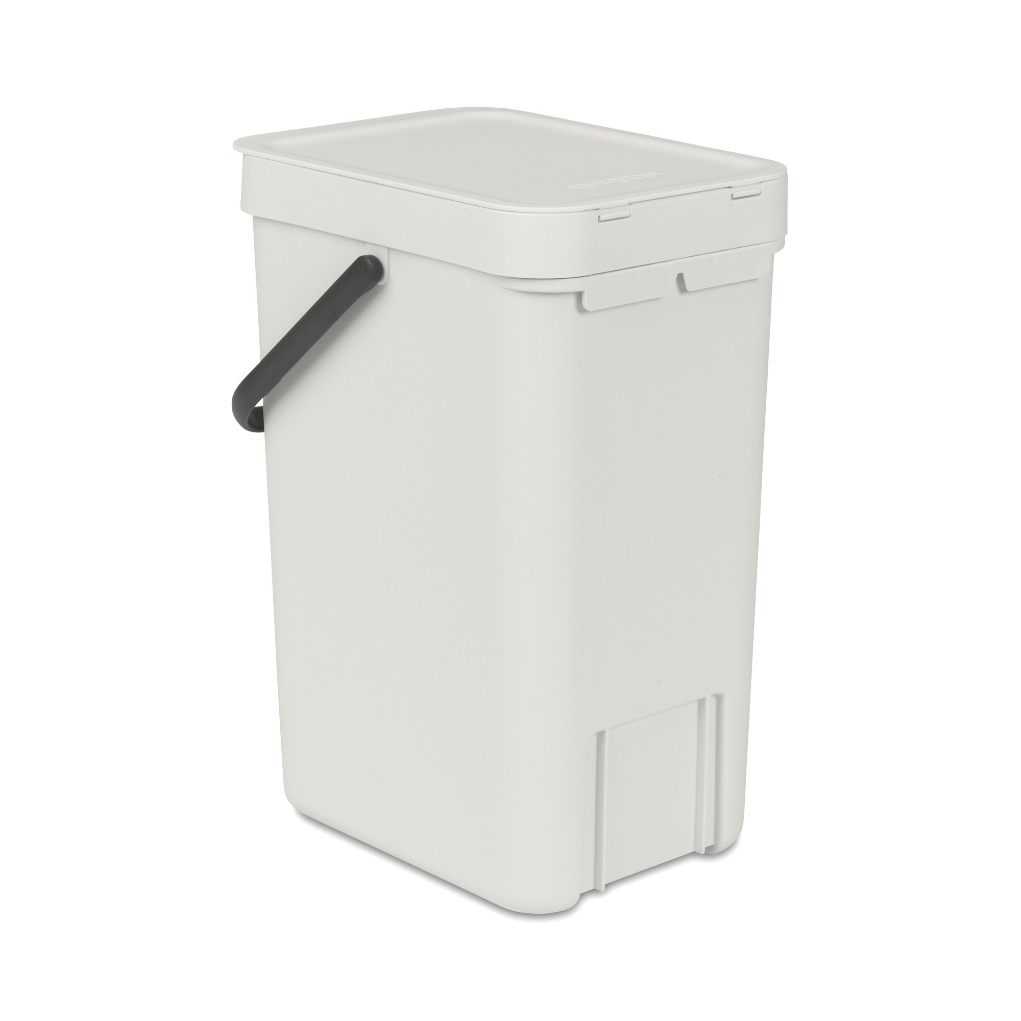 Brabantia Sort & Go Hinged Standard Light grey Plastic Bin - 12L Freestanding