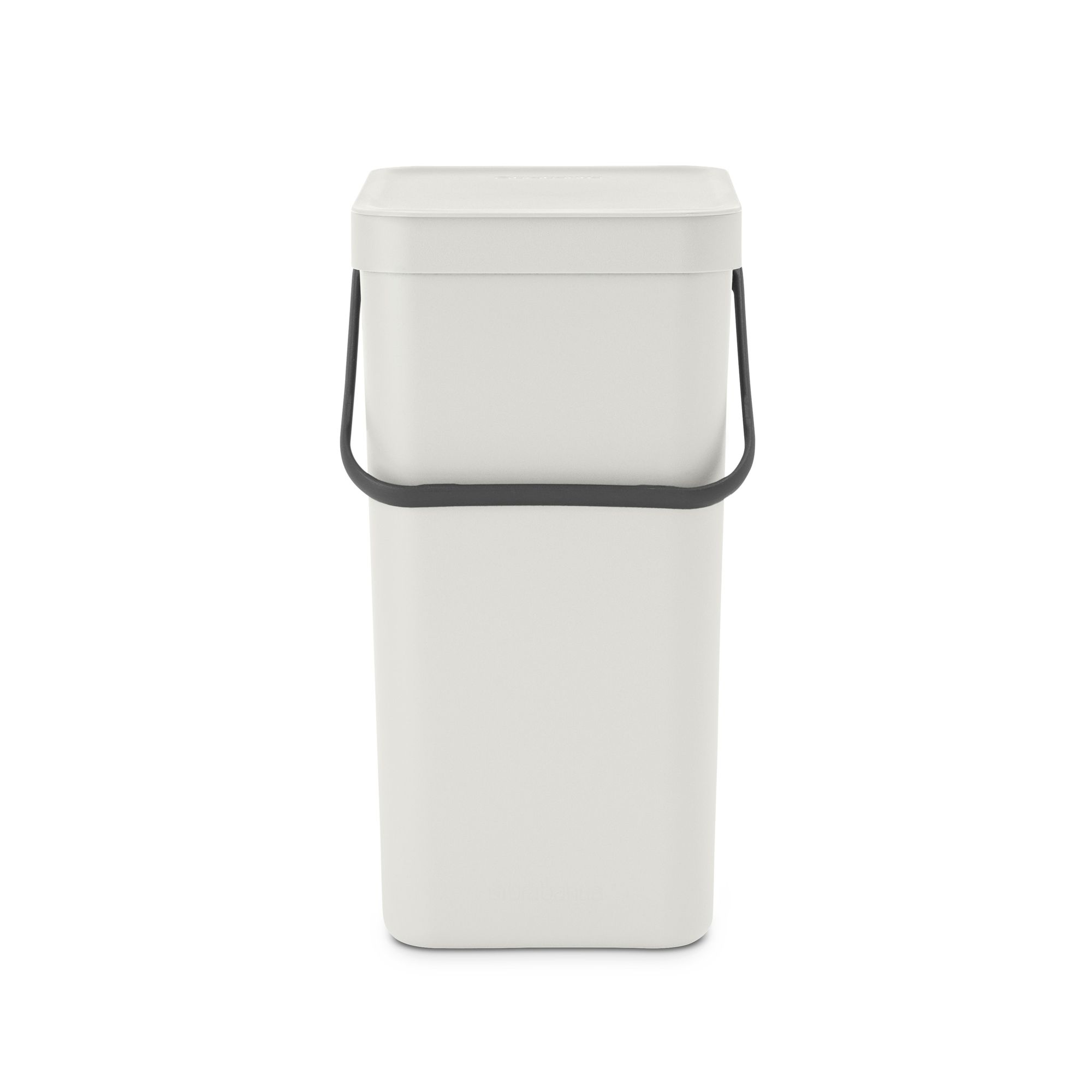 Brabantia Sort & Go Hinged Standard Light grey Plastic Bin - 16L Freestanding
