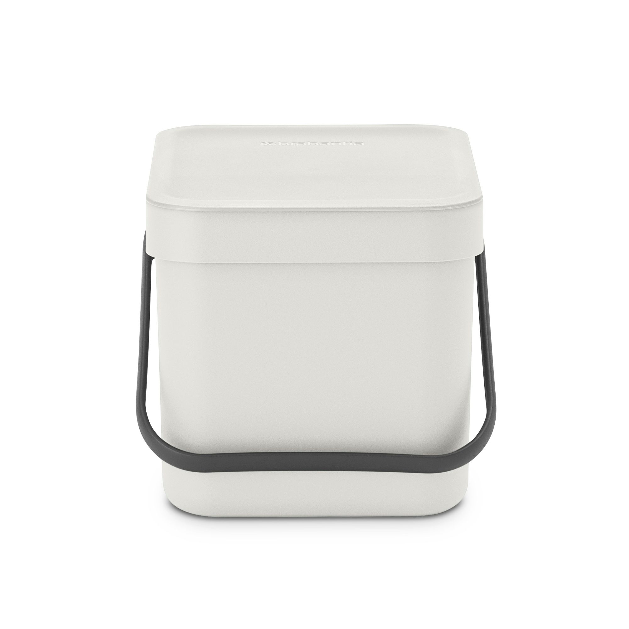 Brabantia Sort & Go Hinged Standard Light grey Plastic Bin - 6L Freestanding