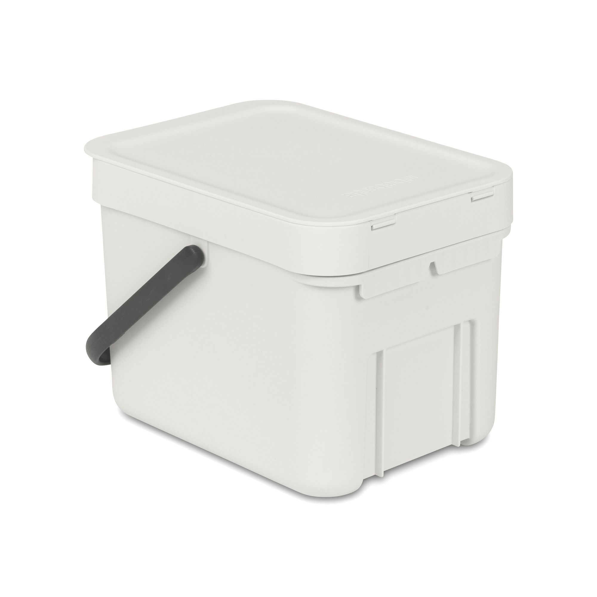 Brabantia Sort & Go Hinged Standard Light grey Plastic Bin - 6L Freestanding