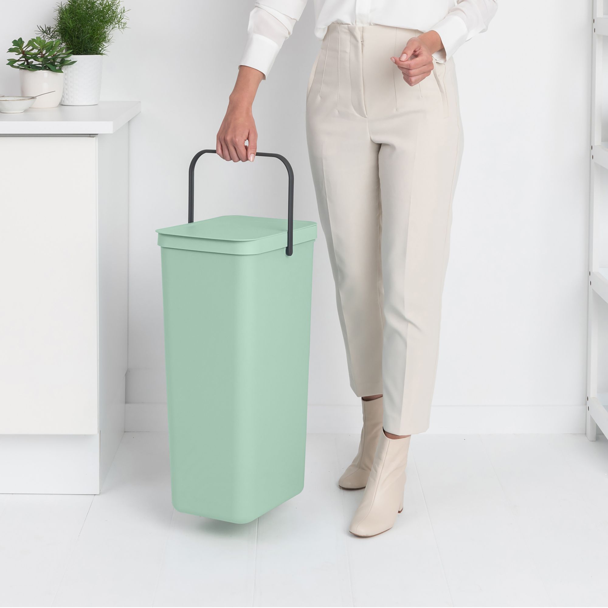 Brabantia sort & go pattumiera - 16 lt - jade green