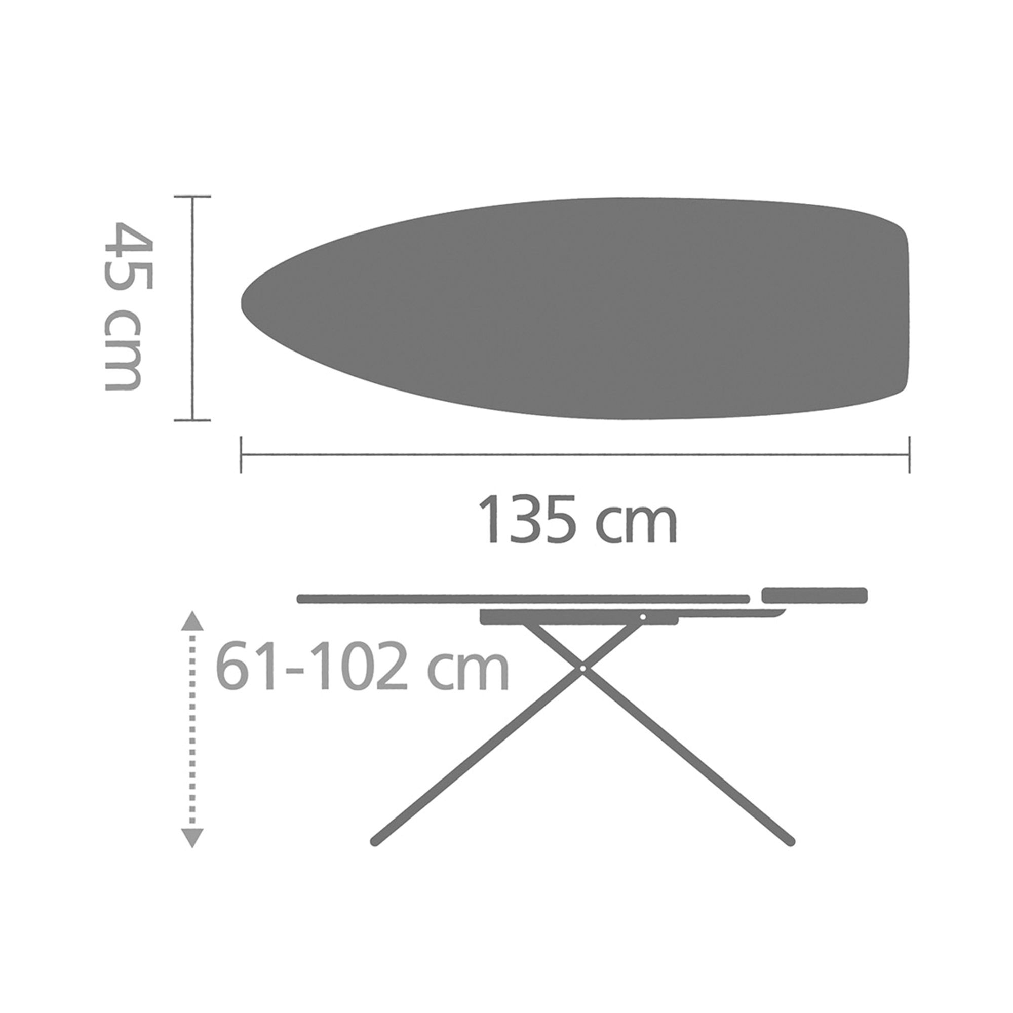 Brabantia Spring bubbles Ironing board 1350mm x 450mm