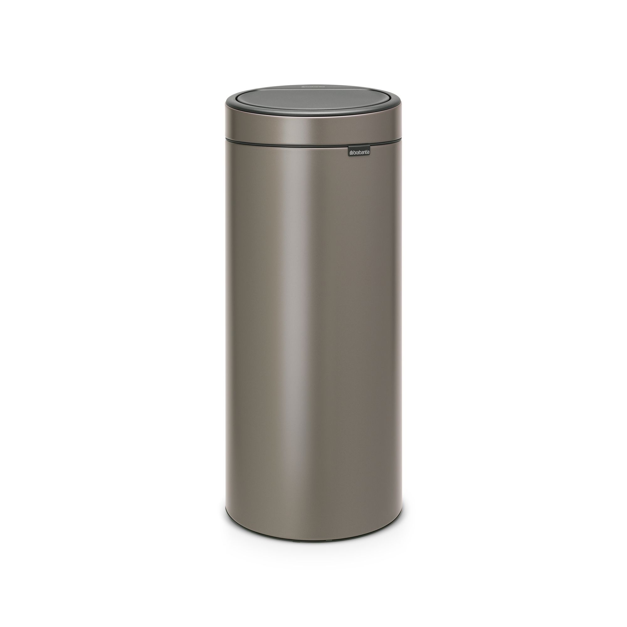 Brabantia Touch Bin Platinum Metallic effect Bin - 30L