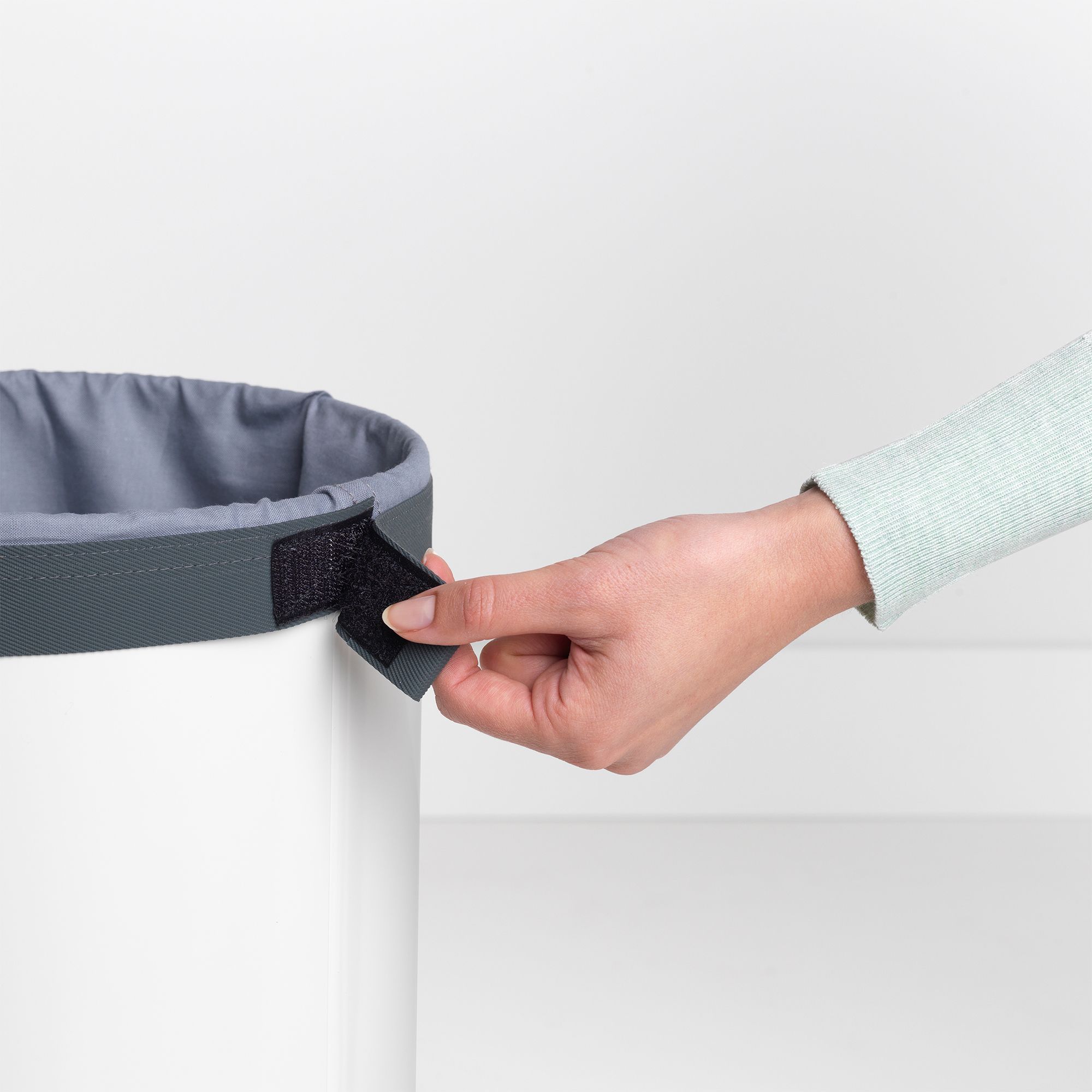 Brabantia White Steel Laundry basket, 35L