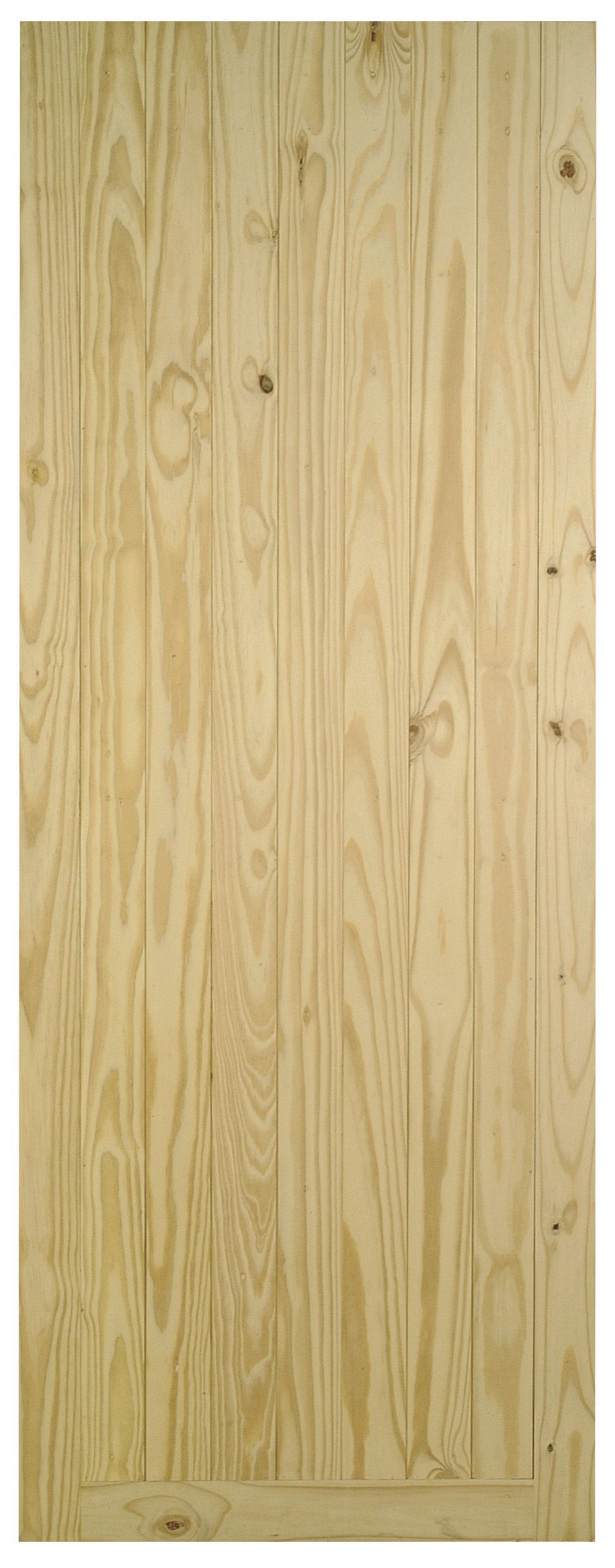 Braced, framed & ledged Wooden External Side Back door, (H)1981mm (W)838mm