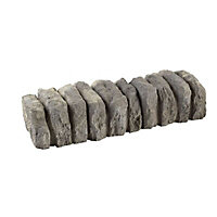 Bradstone Ancestry Traditional Single sided Grey Paving edging (H)160mm (T)125mm, Pack of 30
