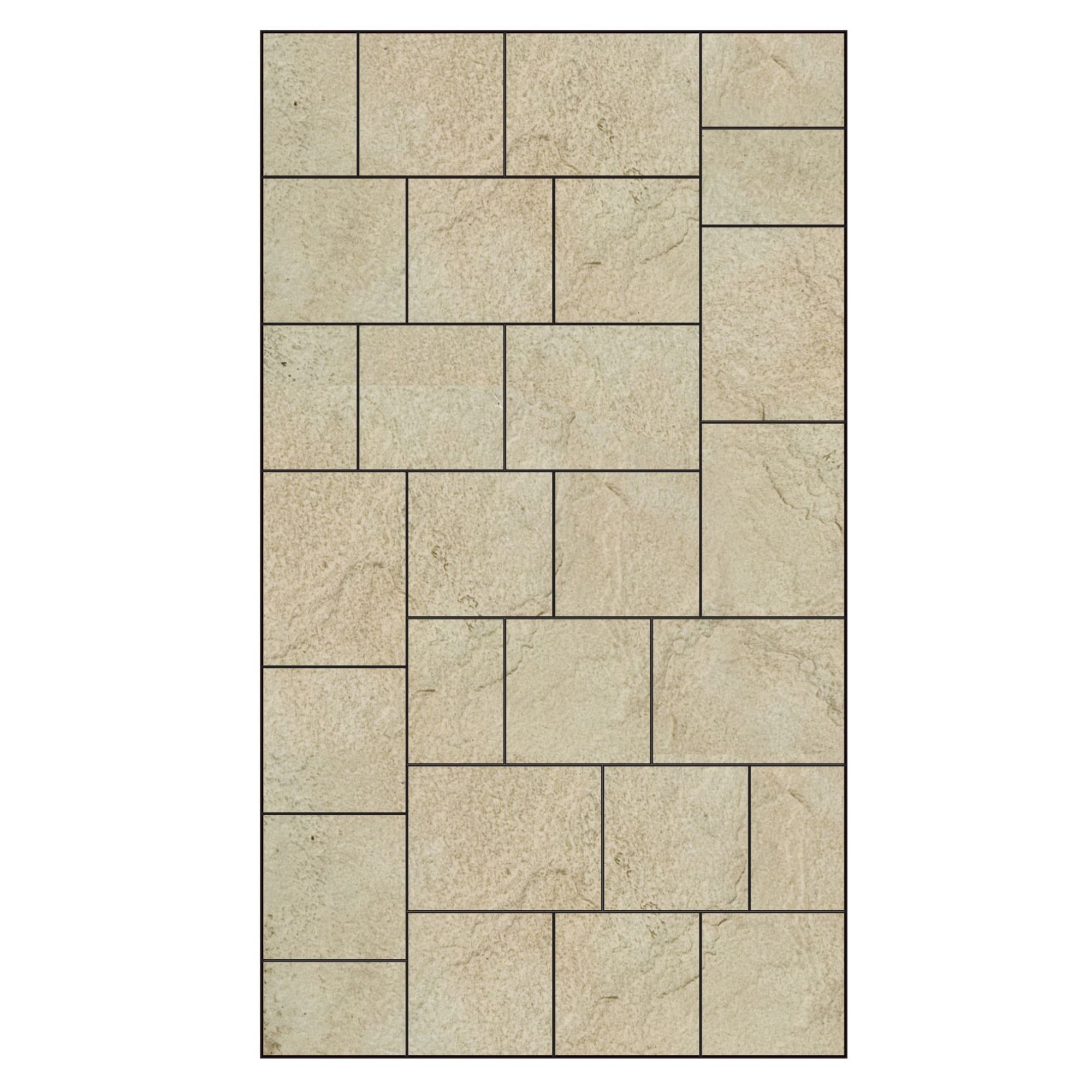 Bradstone Ashbourne Cotswold Reconstituted stone Paving set, 9.72m² Pack of 48