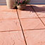 Bradstone Derbyshire Red Reconstituted stone Paving slab, 15.39m² (L)450mm (W)450mm Pack of 76