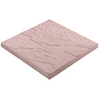 Bradstone Derbyshire Terracotta Reconstituted stone Paving slab (L)450mm (W)450mm Pack of 76