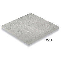 Bradstone Grey Reconstituted stone Paving slab, 7.2m² (L)600mm (W)600mm Pack of 20