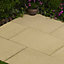 Bradstone Lisse Reconstituted stone Paving slab, 7.68m² (L)600mm (W)400mm Pack of 32