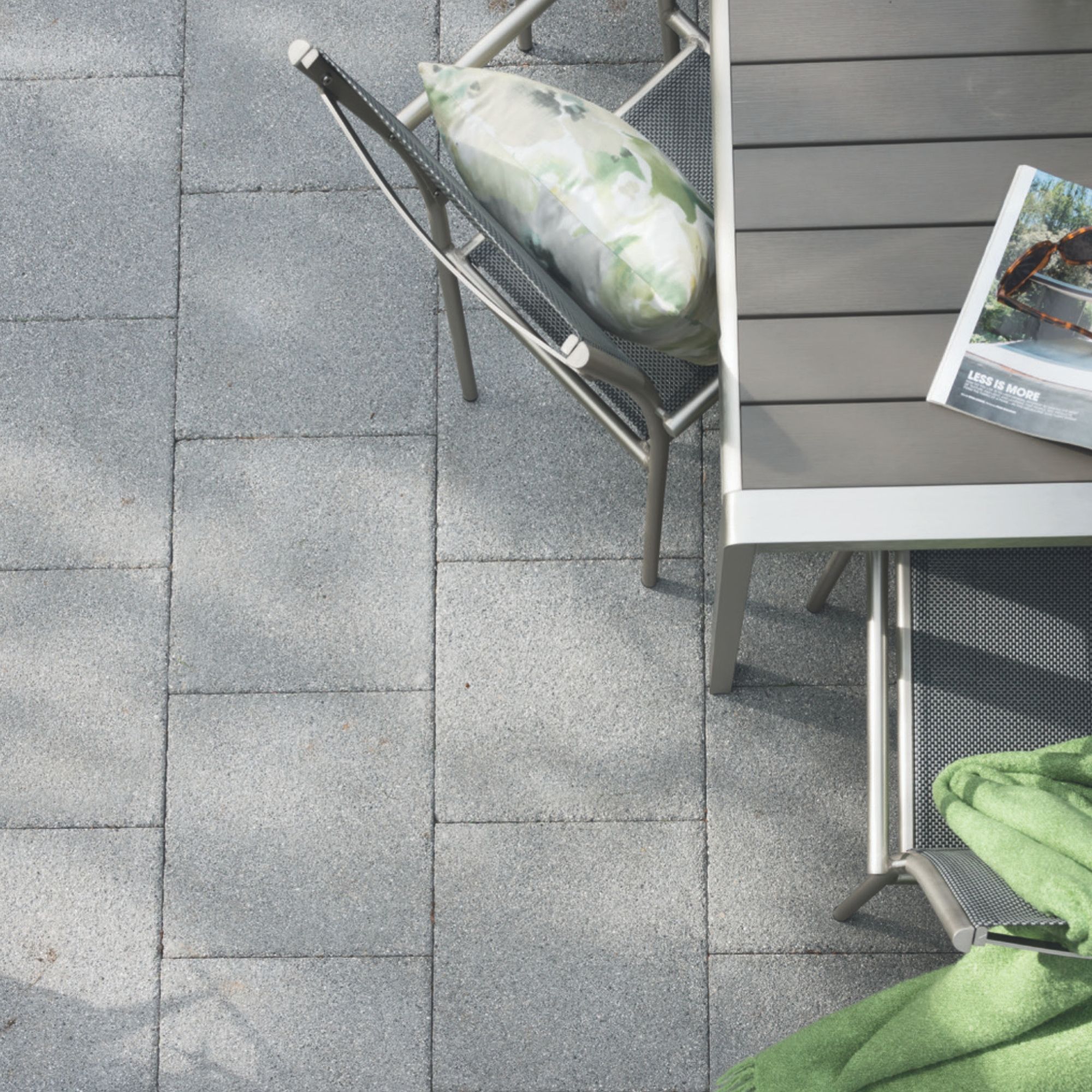 Bradstone Mahina Dark grey Concrete Paving slab, 0.2m² (L)450mm (W)450mm