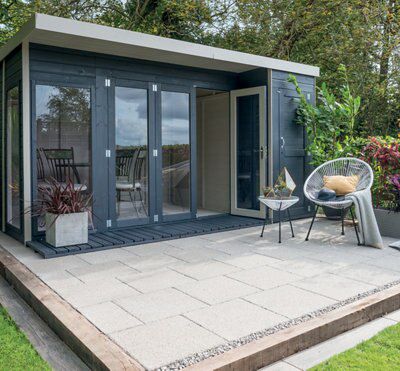 Bradstone Mahina Light grey Concrete Paving slab, 0.2m² (L)450mm (W)450mm