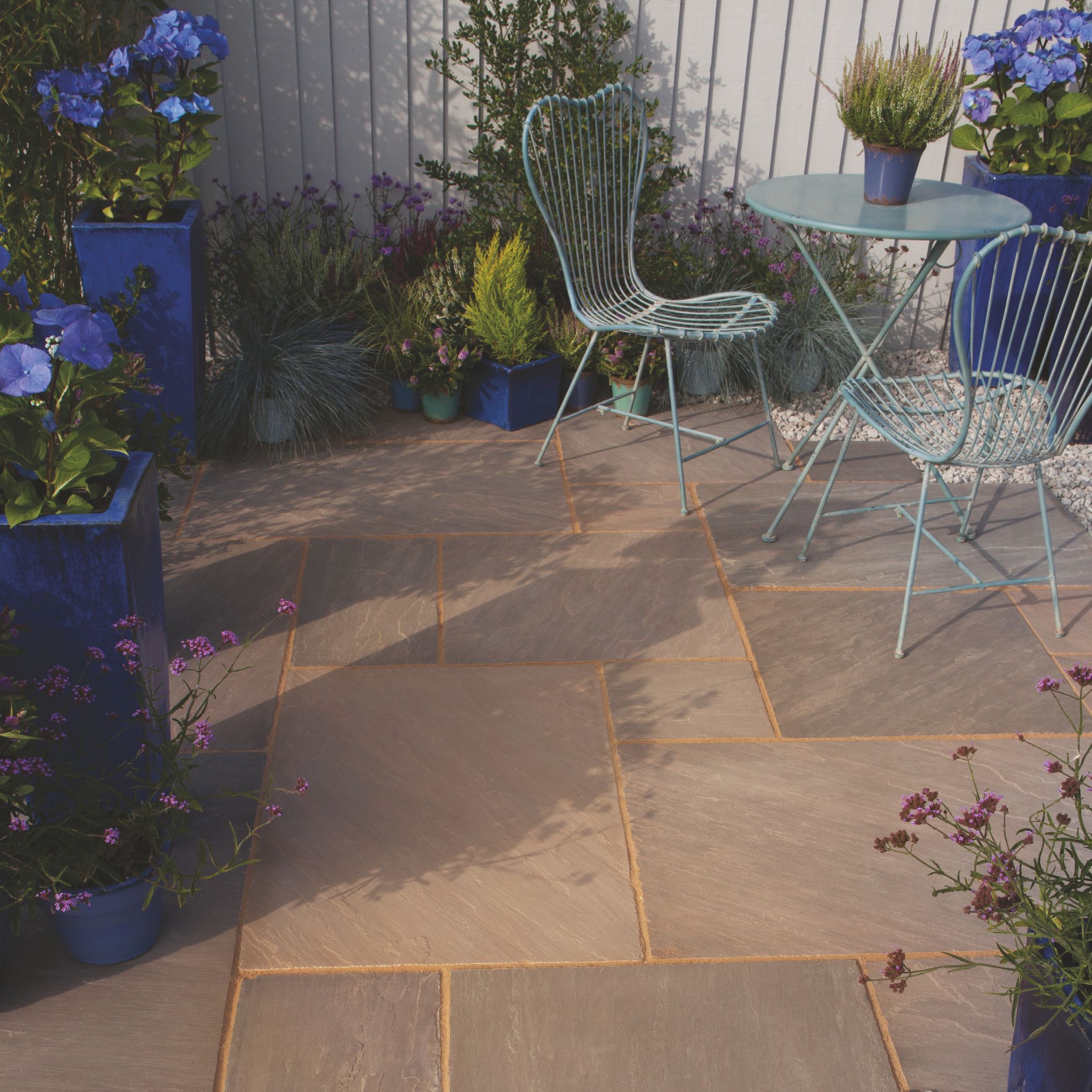 Bradstone Natural sandstone Colonial brown Sandstone Paving set, 19.52m² (L)4905mm (W)3980mm