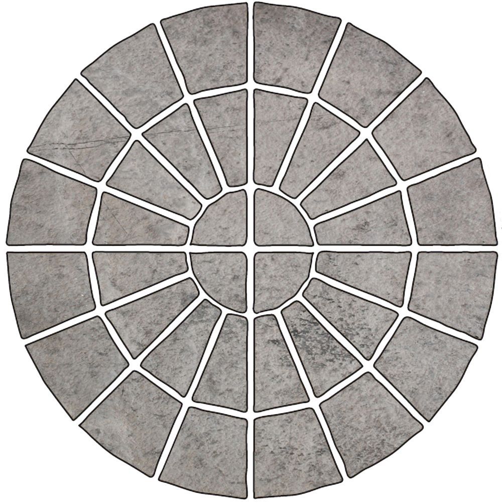 Bradstone Old riven Autumn silver Reconstituted stone Paving set, 4.52m² Pack of 34