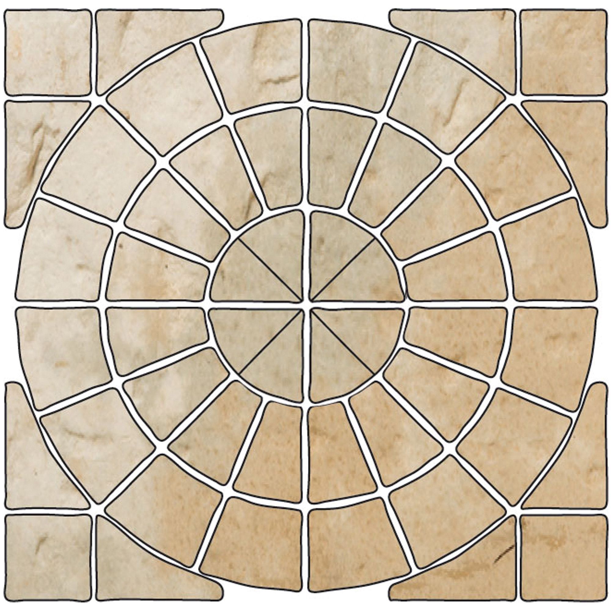 Bradstone Old town Grey green Reconstituted stone Paving set, 6.12m² Pack of 36