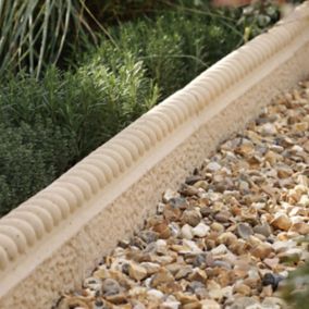 Bradstone Old town Weathered limestone Paving edging (H)200mm (W)450mm, Pack of 34