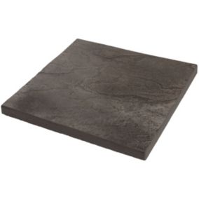 Bradstone Peak Dark Grey Concrete Paving slab, 7.44m² (L)600mm (W)600mm Pack of 20