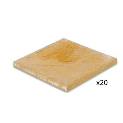 Bradstone Reconstituted stone Paving slab, 7.44m² (L)600mm (W)600mm Pack of 20