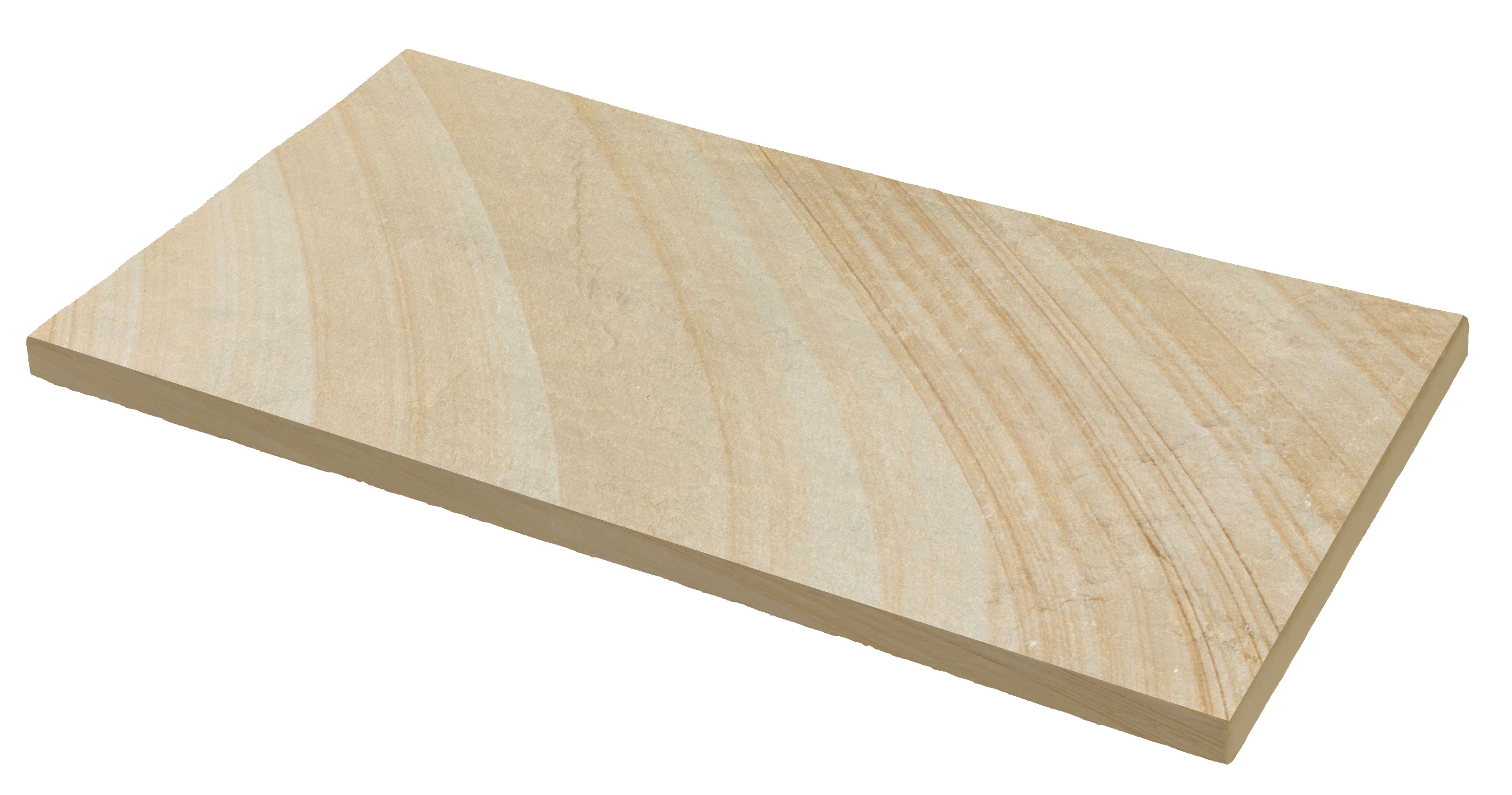 Bradstone Rustic Buff Sandstone Paving slab, 15.75m² (L)900mm (W)600mm Pack of 28