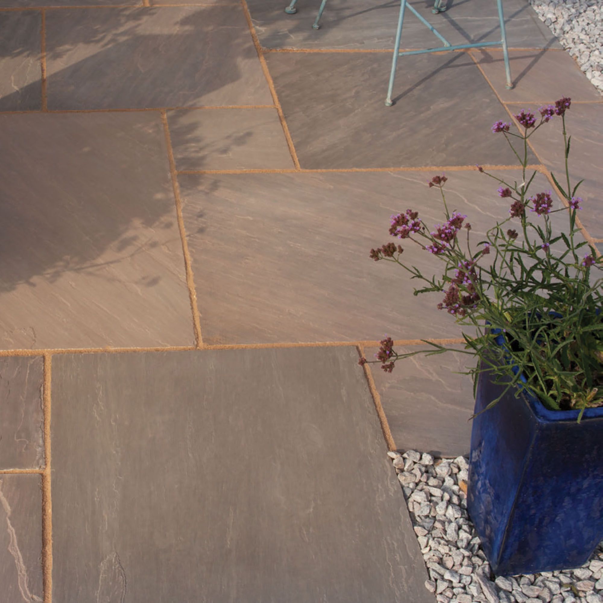 Bradstone Rustic Buff Sandstone Paving slab, 15.75m² (L)900mm (W)600mm Pack of 28