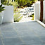 Bradstone Textured Dark grey Reconstituted stone Paving slab (L)450mm (W)450mm Pack of 40