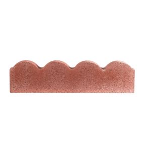Bradstone Traditional Scalloped Red Paving edging (H)150mm (T)50mm