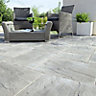 Bradstone Wetherdale Grey Reconstituted stone Paving set (L)450mm